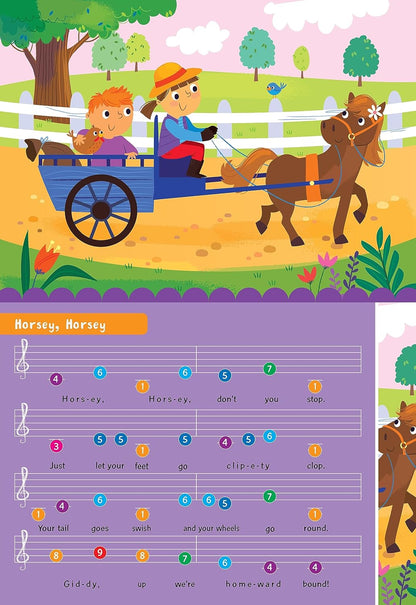 Itsy Bitsy Spider Play Along Musical Book with Electronic Keyboard for Kids