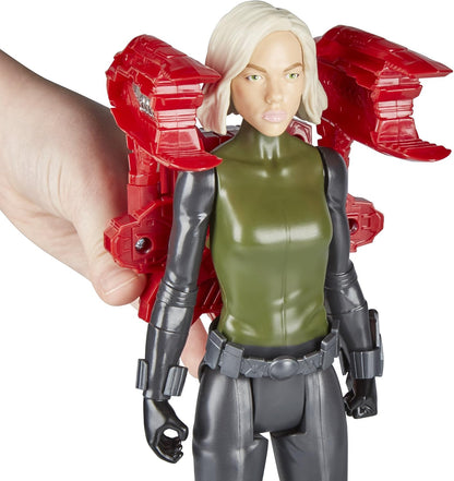 Marvel Avengers Infinity War Titan Hero Series Black Widow 12-Inch Action Figure with Power FX Port | Official Hasbro Superhero Toy