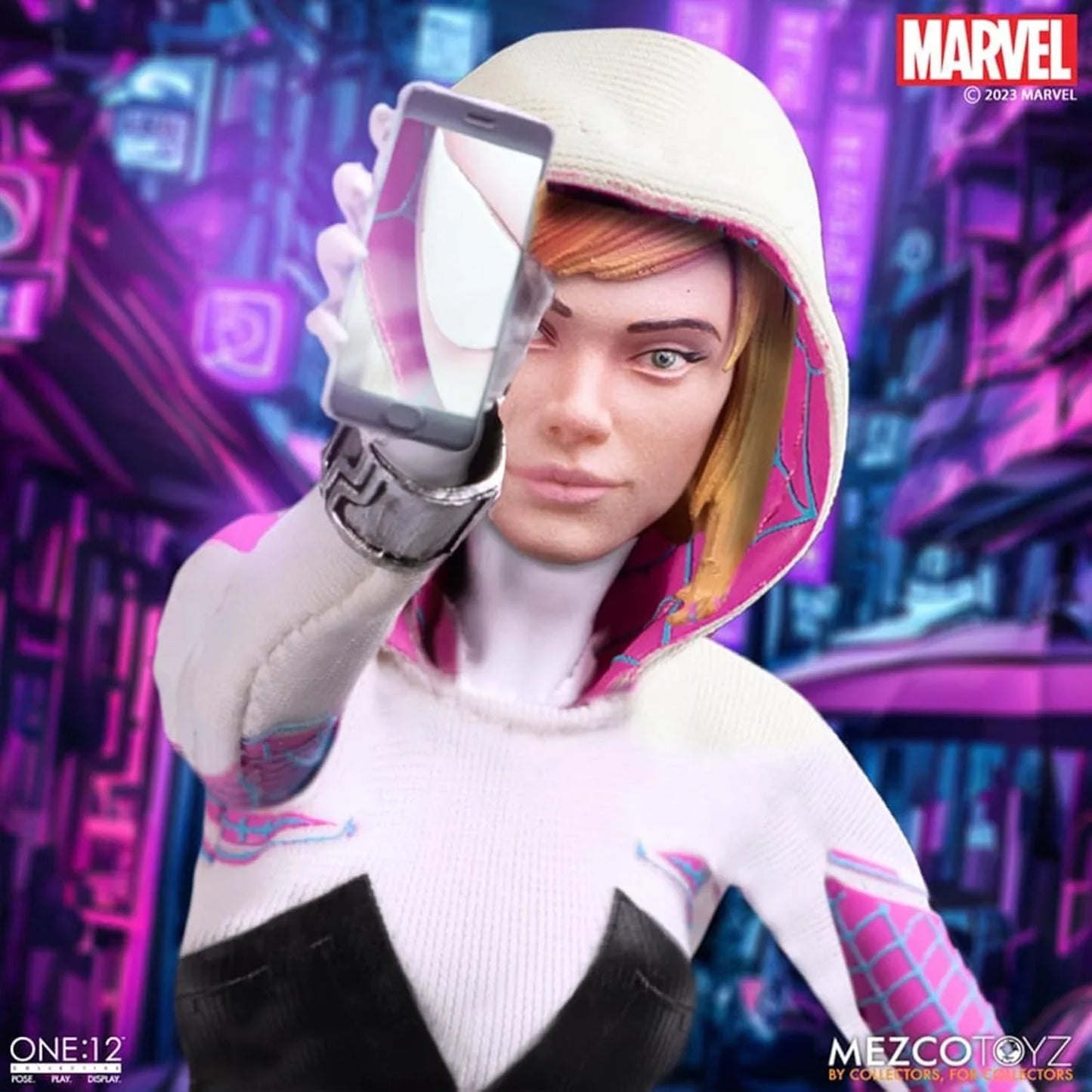 Marvel Legends Ghost-Spider Action Figure – 1/12 Scale (16 cm) Earth-65 Collectible - Jaiman Toys