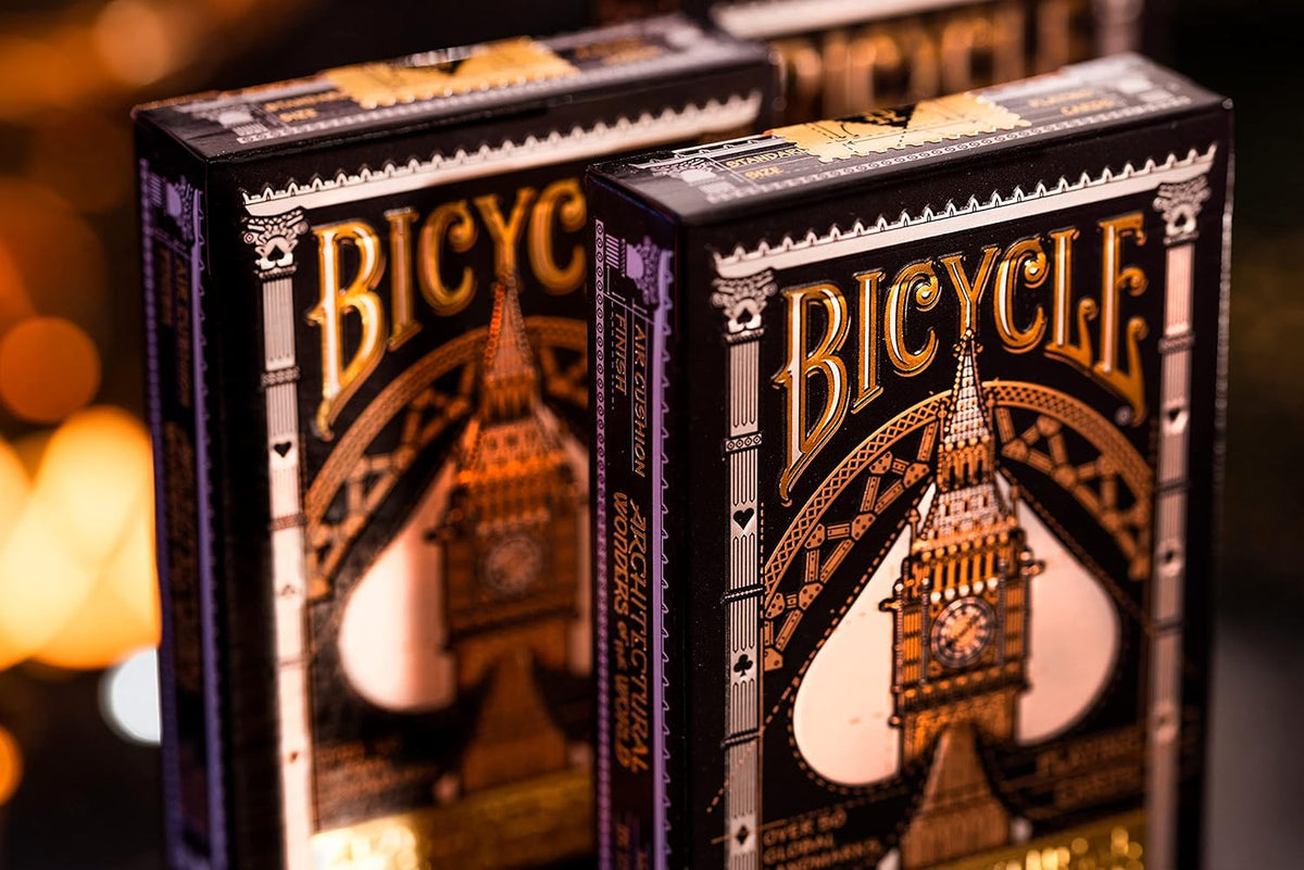 Bicycle Architectural Wonders of the World Playing Cards – Collectible Poker Deck with Air-Cushion Finish