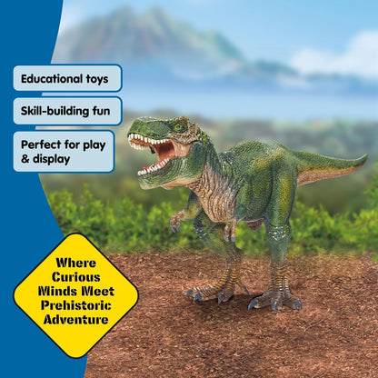 Schleich Dinosaurs - T Rex 11" Action Toy Figure - Jurassic Era Tyrannosaurus Rex Figurine with Movable Jaw - Realistic Big Dinosaur Toy - Play for Boys and Girls Ages 5+ | 14525