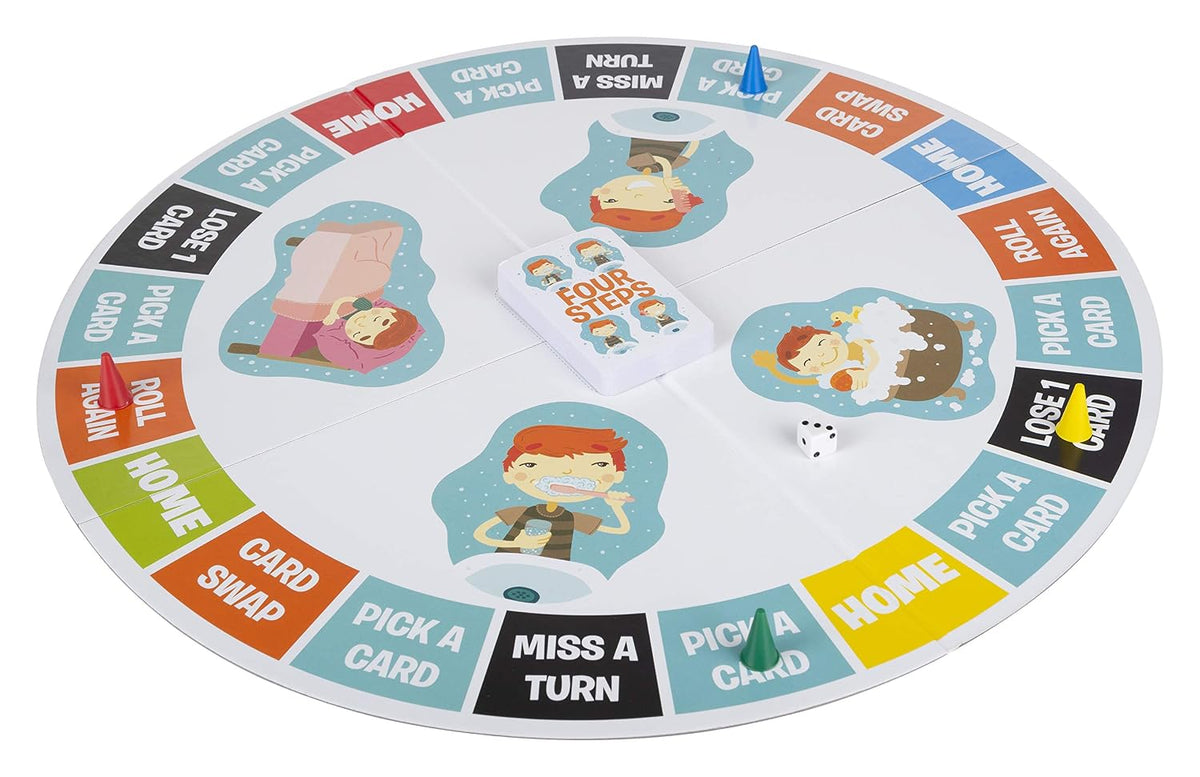 Funskool Four Steps Family Board Game for Kids | Daily Routine Learning & Memory Game | Fun Educational Game for Children & Family