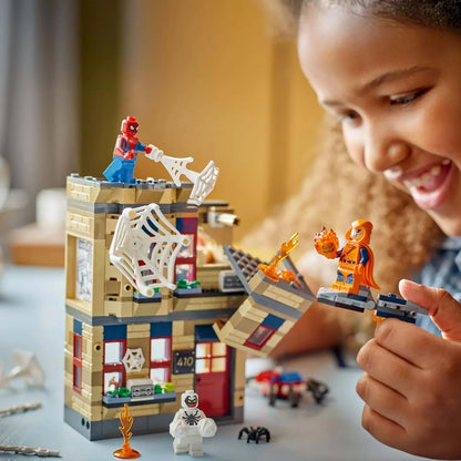 LEGO 76317  Marvel Peter Parkers Apartment Super Hero Battle Building Toy for 8+ Gift for Boys and Girls