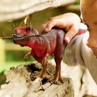 Schleich Dinosaurs - Red Tyrannosaurus Rex Dino Figurine - Kids 4+ | 72068 | Dinosaur Figurine, Realistic Animal Toys, Dino Figure for Boys and Girls, Screen-Free Imaginative Pretend Play