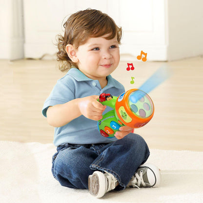 VTech Spin and Learn Color Flashlight, Lime Green | Interactive Educational Flashlight Toy with Colors, Numbers, Animals, Songs & Light-Up Learning for Toddlers