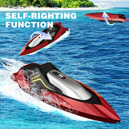4DRC RC Racing Boat for Kids | 15 KM/H High-Speed 2.4GHz Remote Control Boat | Rechargeable Water Toy for Pools, Lakes & Rivers | 30 Min Playtime | Boys & Girls 8+ Years