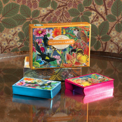 EeBoo Garden of Eden Playing Cards – 2 Gilded Decks in Gift Box