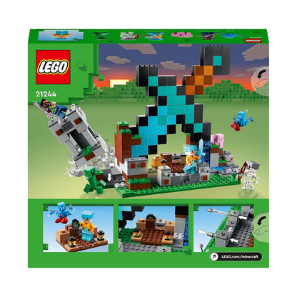 LEGO Minecraft The Sword Outpost 21244 Building Toy Set (427 Pieces)