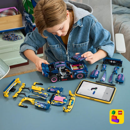 LEGO 42236 Technic Custom Garage Ford Mustang GT – 973-Piece Customizable Car Building Set, Ages 10+