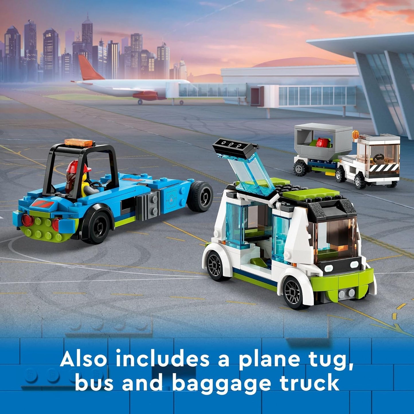 LEGO City Passenger Airplane Toy - Building Set for Boys & Girls, Ages 7+ - Educational Gift for Kids - W/Buildable Vehicle Toys & 9 Minifigures - 60367