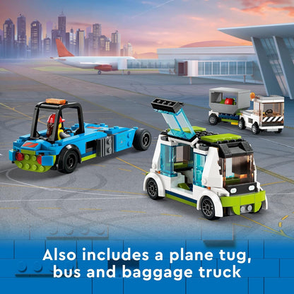 LEGO City Passenger Airplane Toy - Building Set for Boys & Girls, Ages 7+ - Educational Gift for Kids - W/Buildable Vehicle Toys & 9 Minifigures - 60367