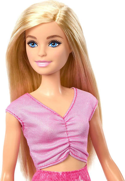 Barbie Family & Friends Travel Doll with Suitcase & Accessories 11 Inch | Blonde Fashion Doll with 10+ Travel-Themed Accessories