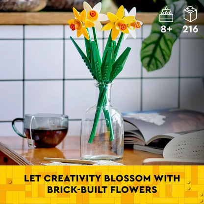 LEGO Daffodils Flowers (40747)  Create Your Floral Masterpiece- Age 8+