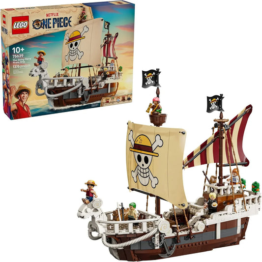 LEGO 75639 One Piece The Going Merry Pirate Ship  1376 Piece Netflix Series Set