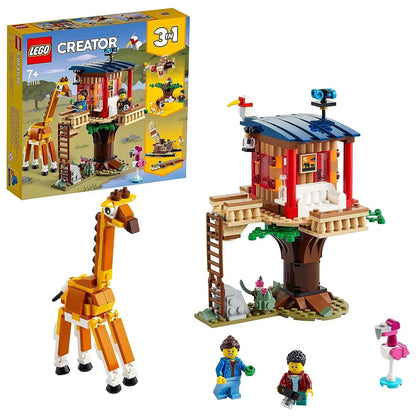 LEGO 31116 3in1 Safari Wildlife Tree House Building Kit (397 Pieces)
