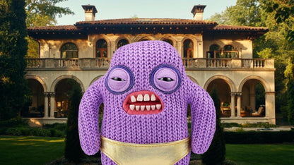 Fuggler Gold Fuggs by ZURU Funny Ugly Monster, Plush, Collectible, Toy (Mr Needles - Pants) - Jaiman Toys