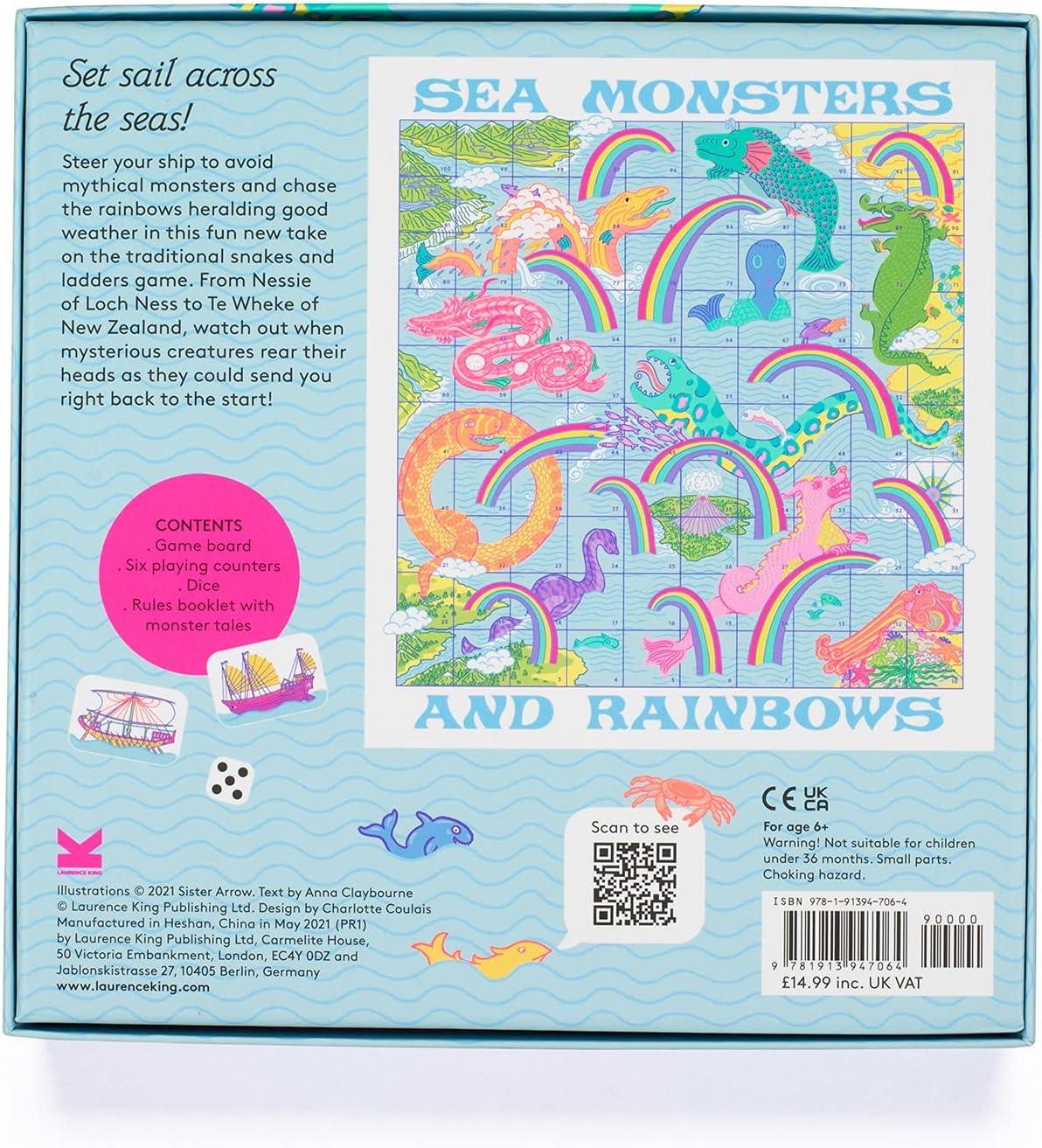 Sea Monsters & Rainbows – Chutes & Ladders Board Game - Jaiman Toys