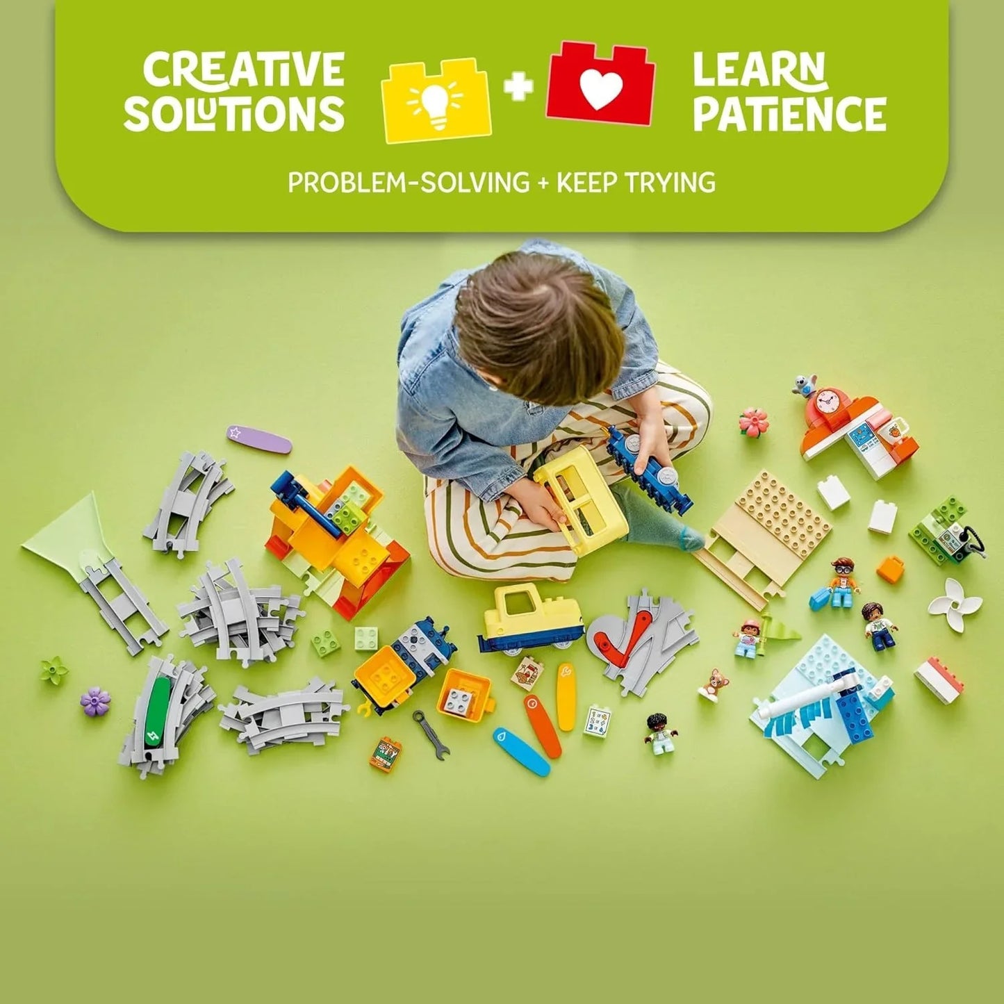 LEGO 10428 DUPLO Town Big Interactive Community Train Set – Toddler Toy 3+