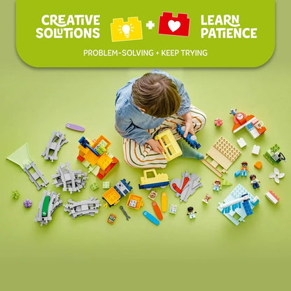 LEGO 10428 DUPLO Town Big Interactive Community Train Set – Toddler Toy 3+