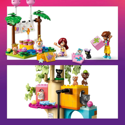 LEGO 42666 Friends Cat Birthday Party & Tree House Building Kit Toy Building Blocks Toys for 6+ Gift for Boys and Girls