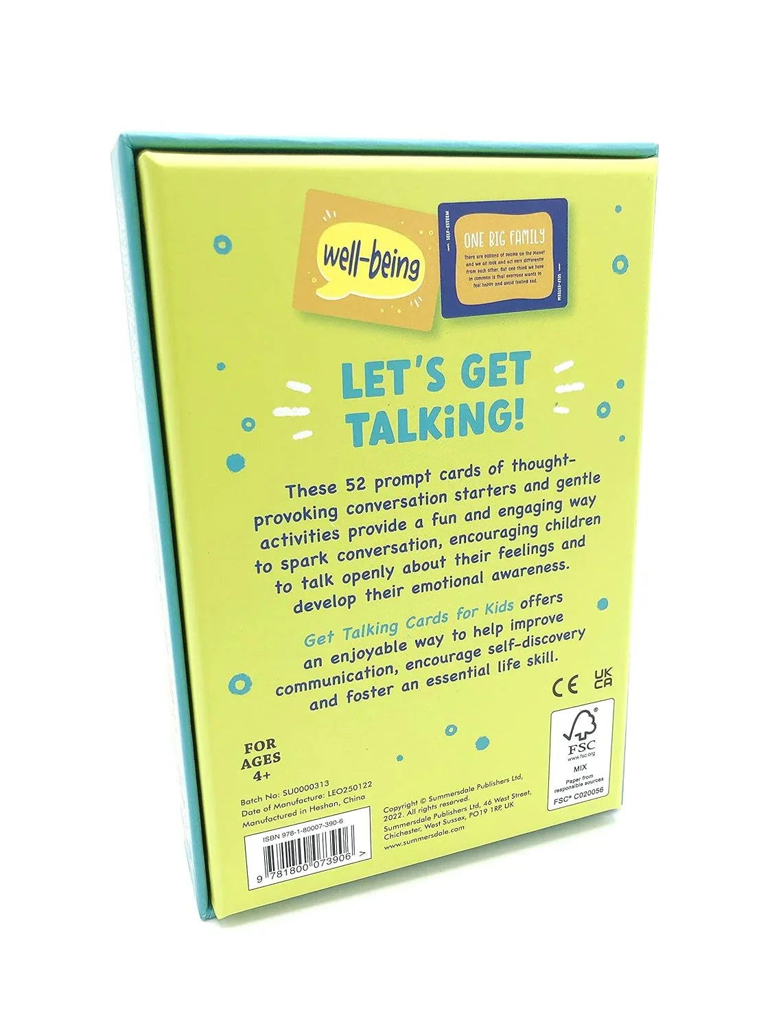 Get Talking Cards for Kids – 52 Conversation Starters & Activities | Emotional Learning & Communication Cards