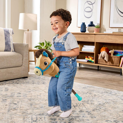 VTech Gallop & Giggle Horse Stick Pony with Motion Sensor | Interactive Musical Hobby Horse with Lights, Sounds & Learning Modes | Plush Riding Horse Toy for Kids
