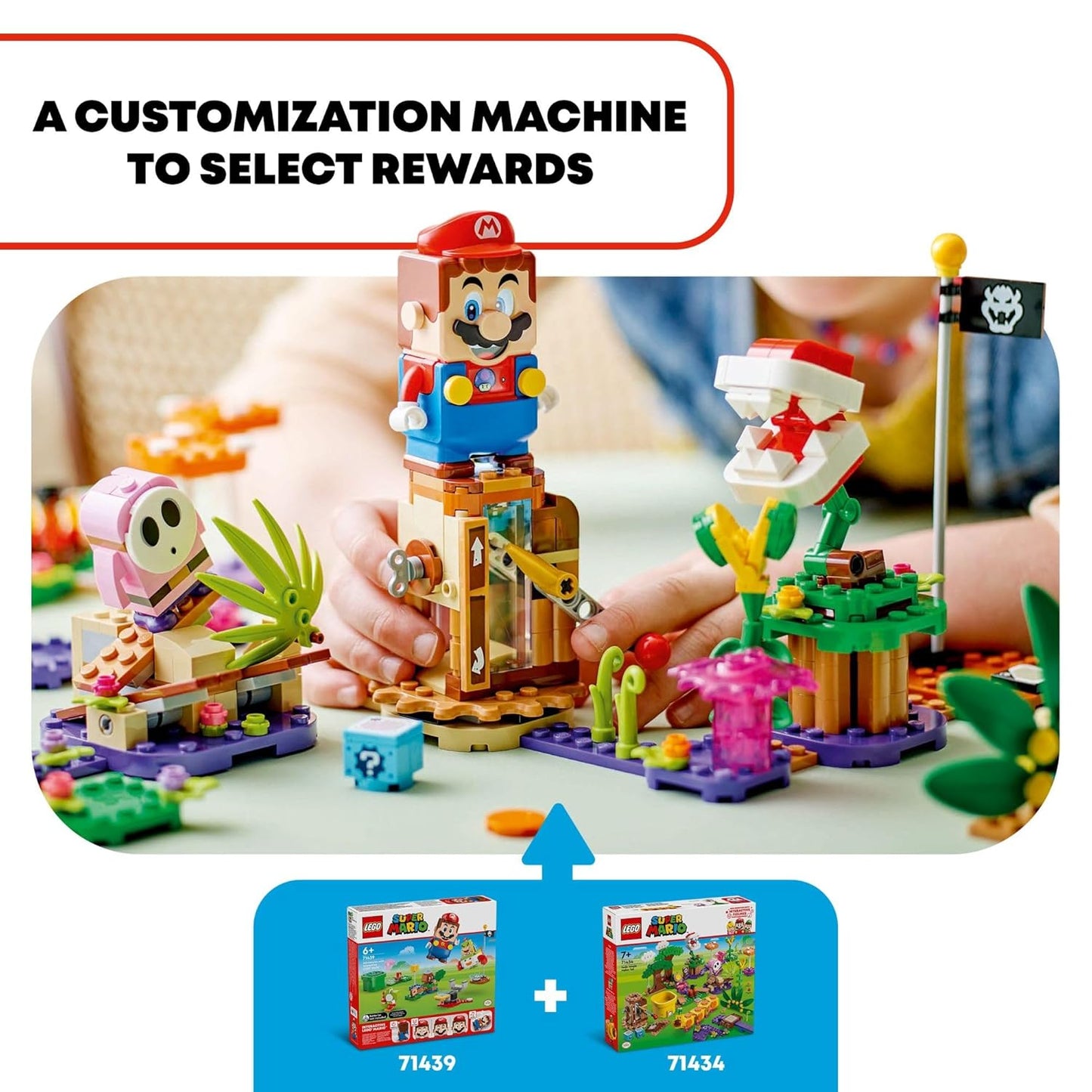 LEGO 71434 Super Mario Soda Jungle Adventure: Customizable Fun with Pink Shy Guy & Wiggler – Perfect for Gamers Ages 7+