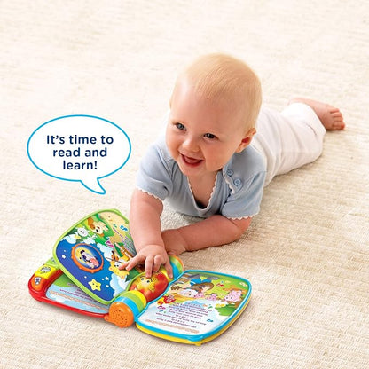VTech Musical Rhymes Book | Interactive Nursery Rhyme Learning Book with Lights, Songs, Melodies & Instrument Buttons | Red