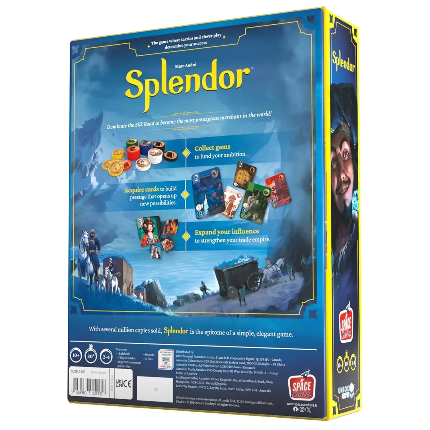 Splendor Board Game by Space Cowboys | Strategic Gem Trading Game for Adults | 140-Piece Classic Strategy Game - Jaiman Toys