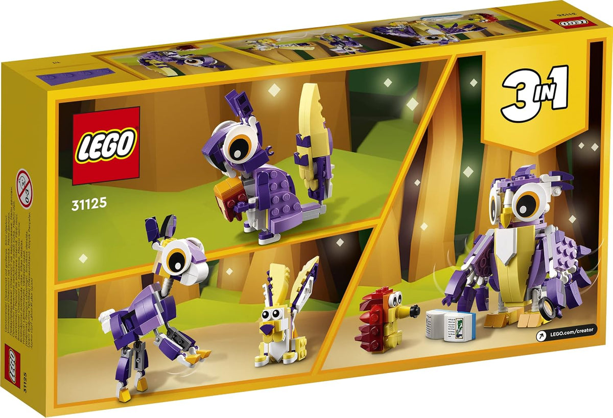 LEGO Creator 3in1 Fantasy Forest Creatures 31125 Building Kit (175 Pieces)