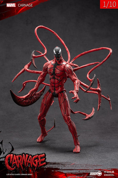 ZD Toys Carnage – Ultimate Action Figure | 1:10 Scale Marvel Villain Collectible (Full Set Edition) - Jaiman Toys