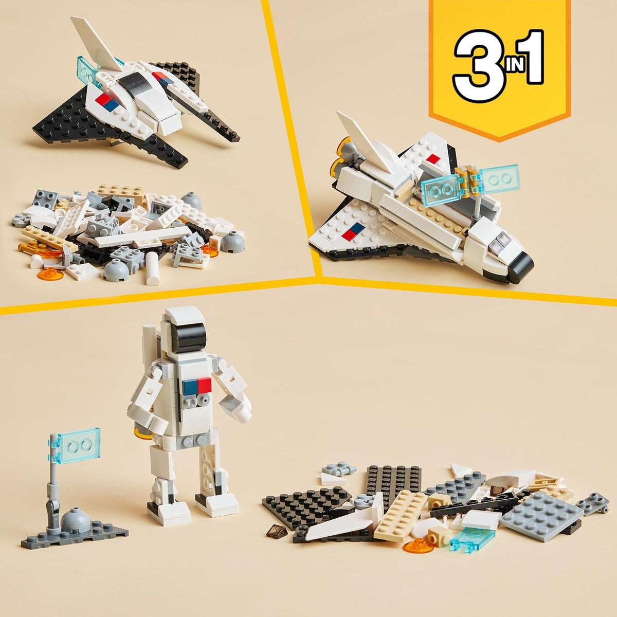 LEGO Creator Space Shuttle 31134 Building Set (144 Pieces)
