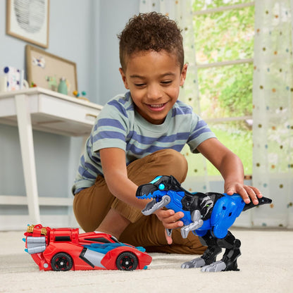 VTech Switch & Go Boost Thunder the T-Rex | 2-in-1 Transforming T-Rex, Race Car & Powerful Dragon | Lights, Sounds & Interactive Dinosaur Toy for Kids 4+ Years