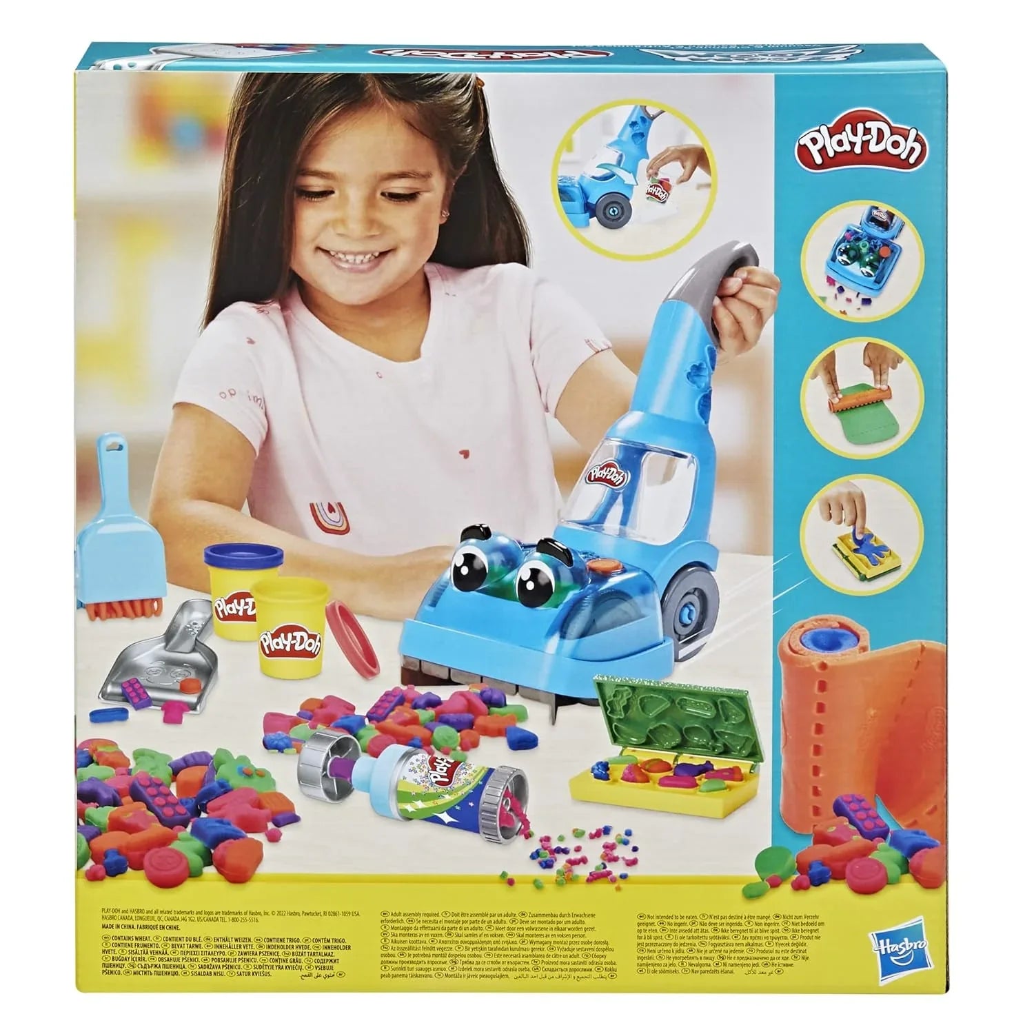 Play-Doh Vacuum Cleaner Playset – Includes Accessories & 5 Pots of Colorful Modeling Dough - Jaiman Toys