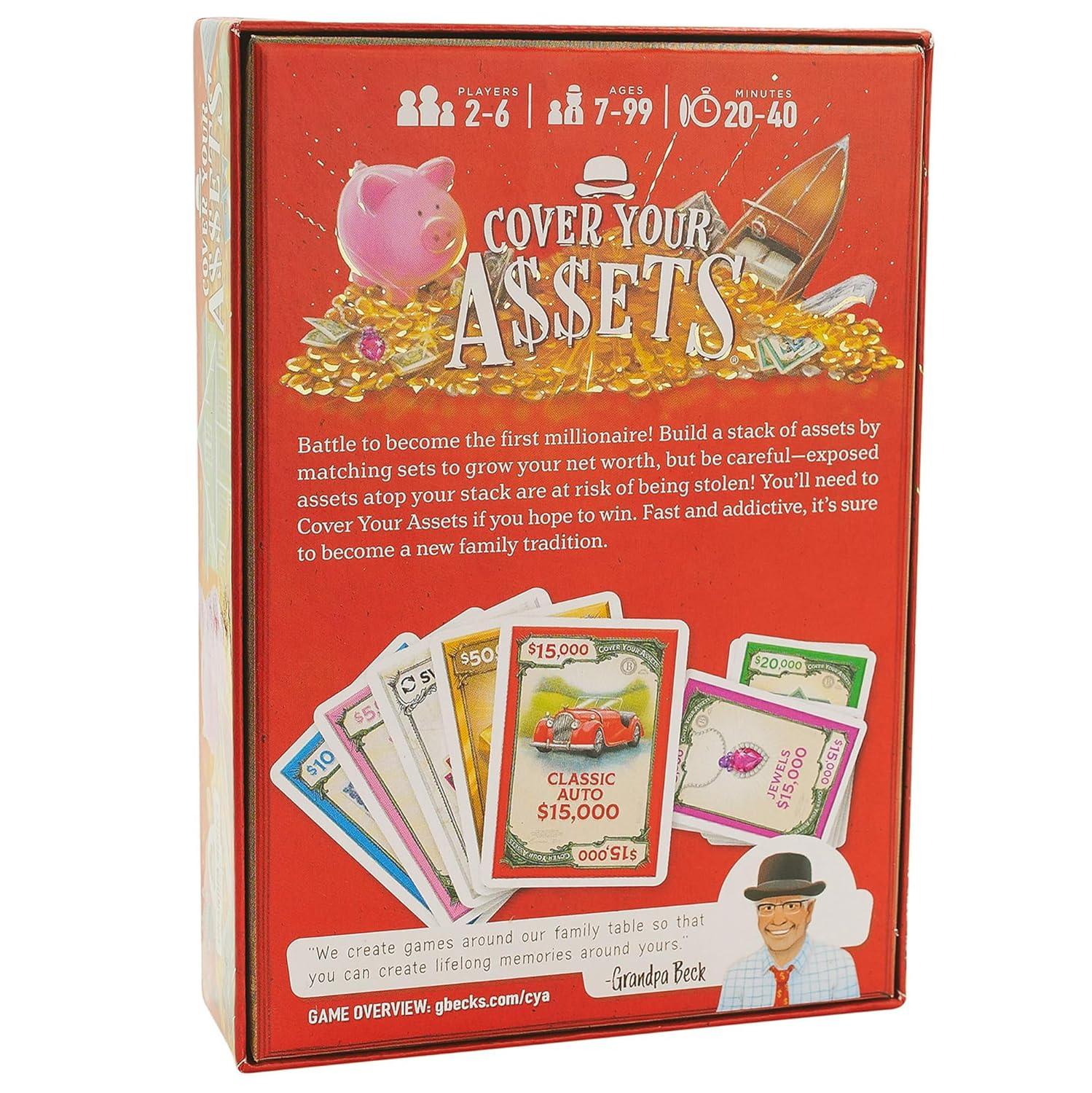 Cover Your Assets Card Game by Grandpa Beck’s – Fun Family & Adult Party Game - Jaiman Toys