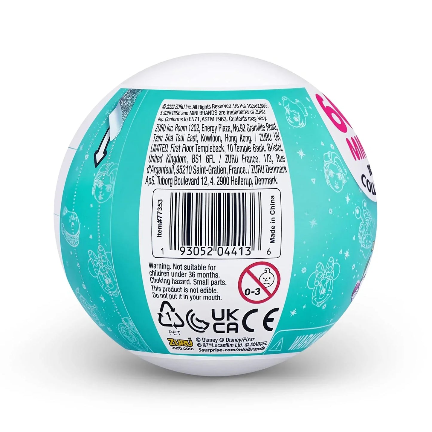 Zuru Mini Brands Disney Store Edition Series 2 Miniature Toy Product Blind Capsule - Contains 5 Miniature Figures - Jaiman Toys