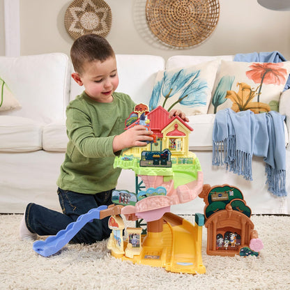VTech Bluey Road Trip Vehicle Playset | Interactive Bluey Adventure Playset with Vehicle, Lights, Sounds & Multi-Level Family Play for Kids