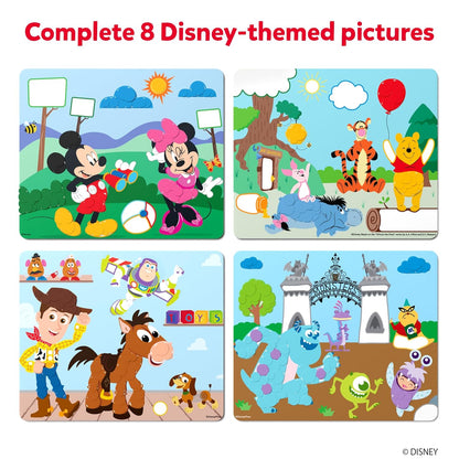 Skillmatics Paper Art Activity- Dot It Disney Edition, No Mess Sticker Art for Kids, Craft Kits, DIY Activity, Gifts for Girls & Boys Ages 3, 4, 5, 6, 7, Travel Toys for Toddlers, Multicolour