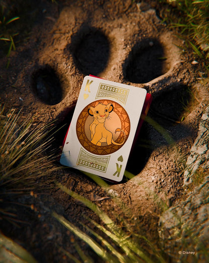 Bicycle Disney The Lion King Playing Cards – Gold Foil Collectible Poker Deck with Air-Cushion Finish