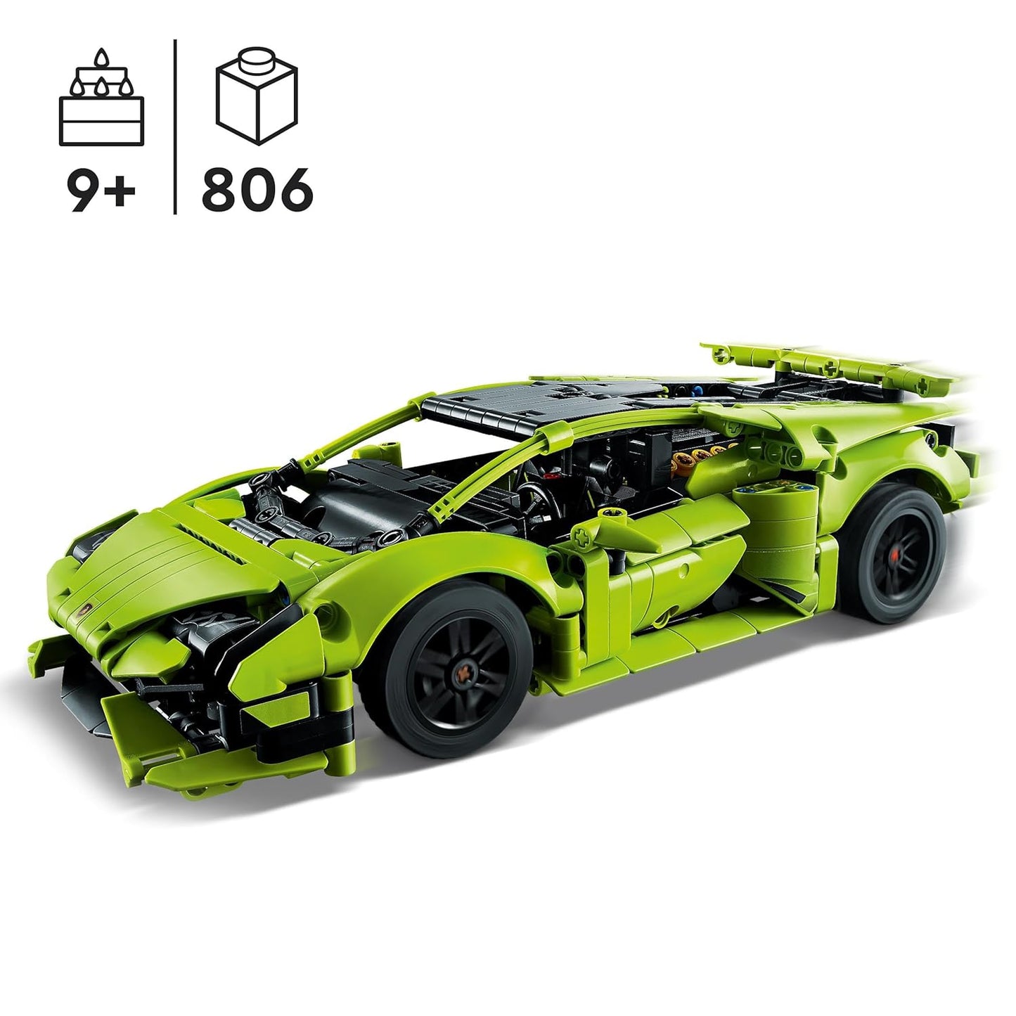 (Pre-Built) LEGO Technic Lamborghini Huracan Tecnica 42161 Building Toy Set for Kids Aged 9+ Who Love Super Sports Car Toys