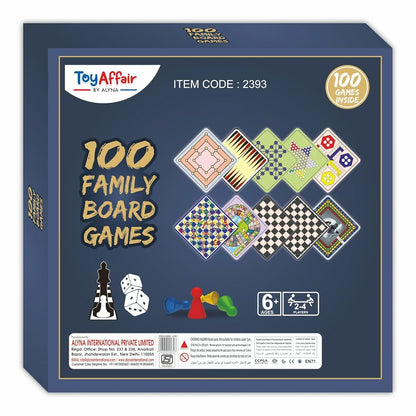 Toyaffair 100-in-1 Board Game Set – Ludo, Snakes & Ladders, Chess, Checkers & Brain Teasers for Kids & Adults