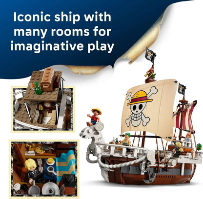 LEGO 75639 One Piece The Going Merry Pirate Ship  1376 Piece Netflix Series Set