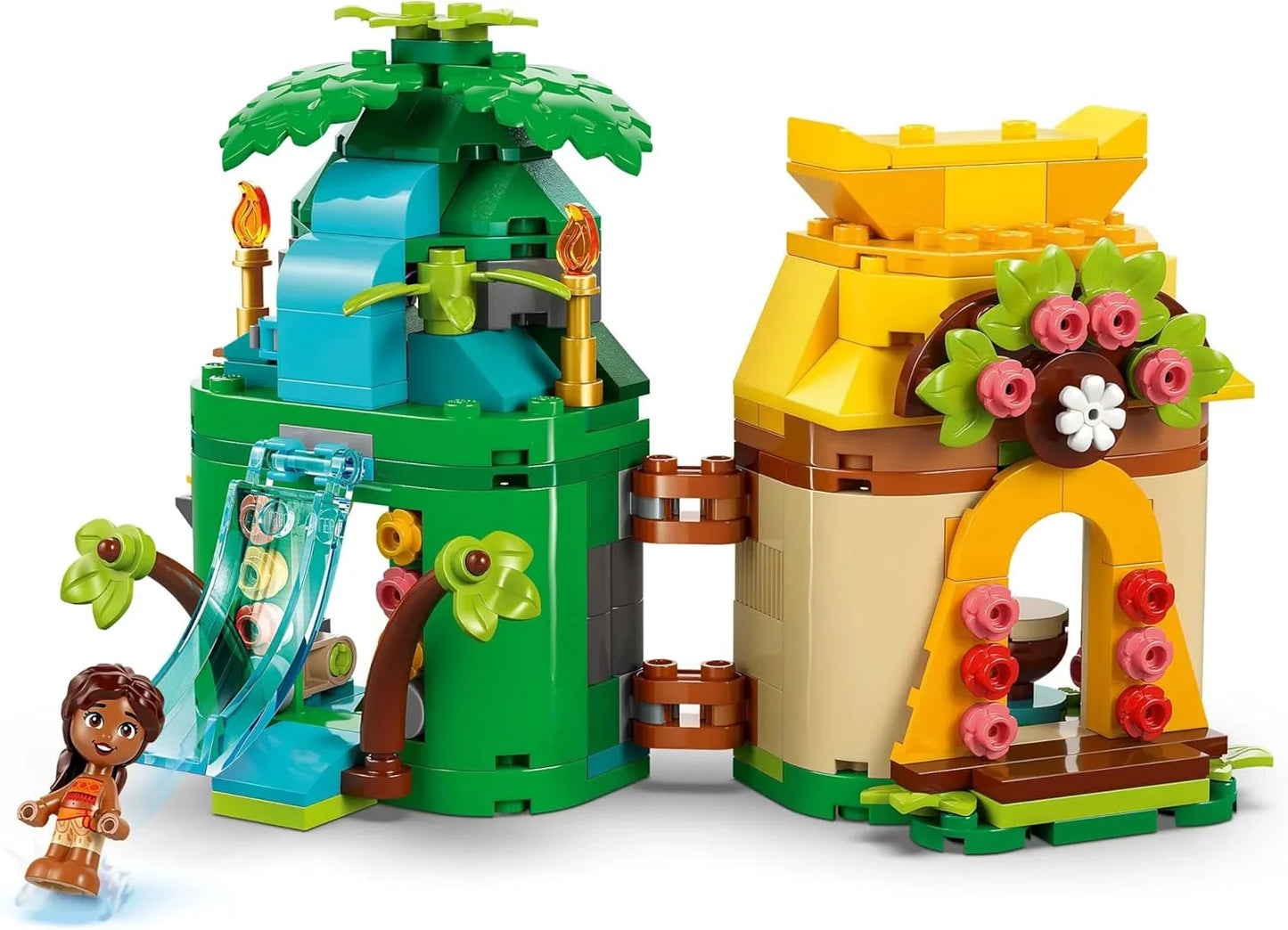 LEGO 43260 Disney Princess Moana’s Island Fun Set, Buildable Toy with 2 Micro-Doll Figures and a House for Creative Play, Birthday Gift for 5 Plus Year Old Kids, Girls & Boys