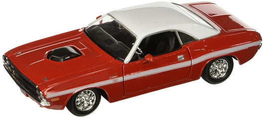 1970 Dodge Challenger R/T, Red Maisto 31263 1/24 Scale Diecast Model Toy Car