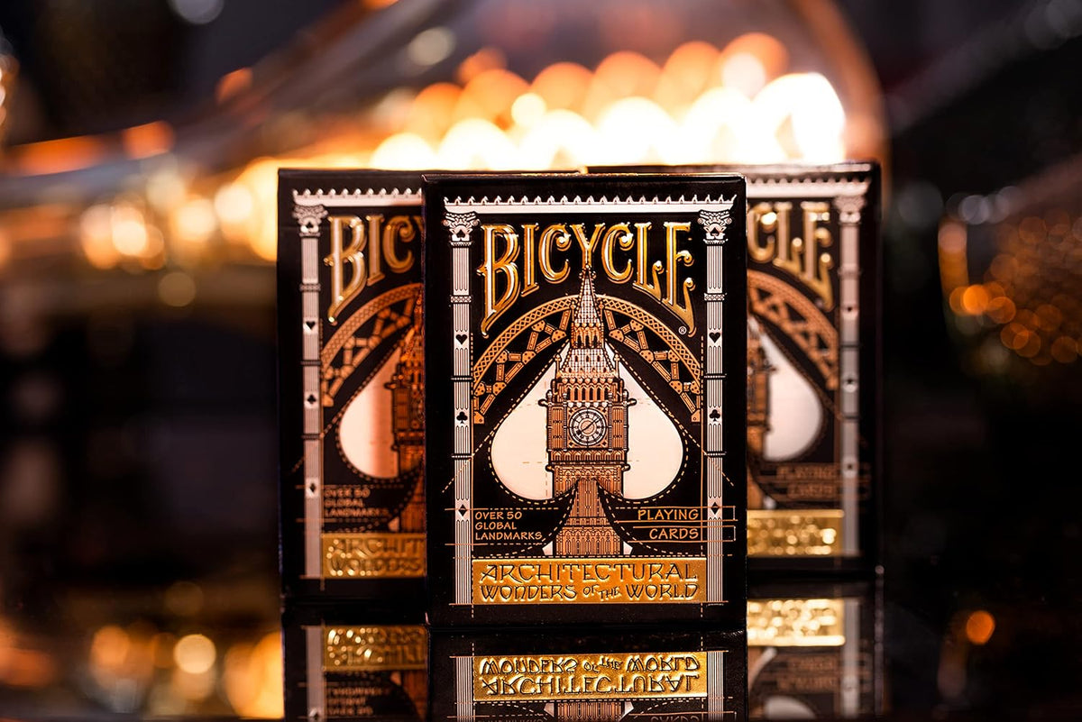 Bicycle Architectural Wonders of the World Playing Cards – Collectible Poker Deck with Air-Cushion Finish