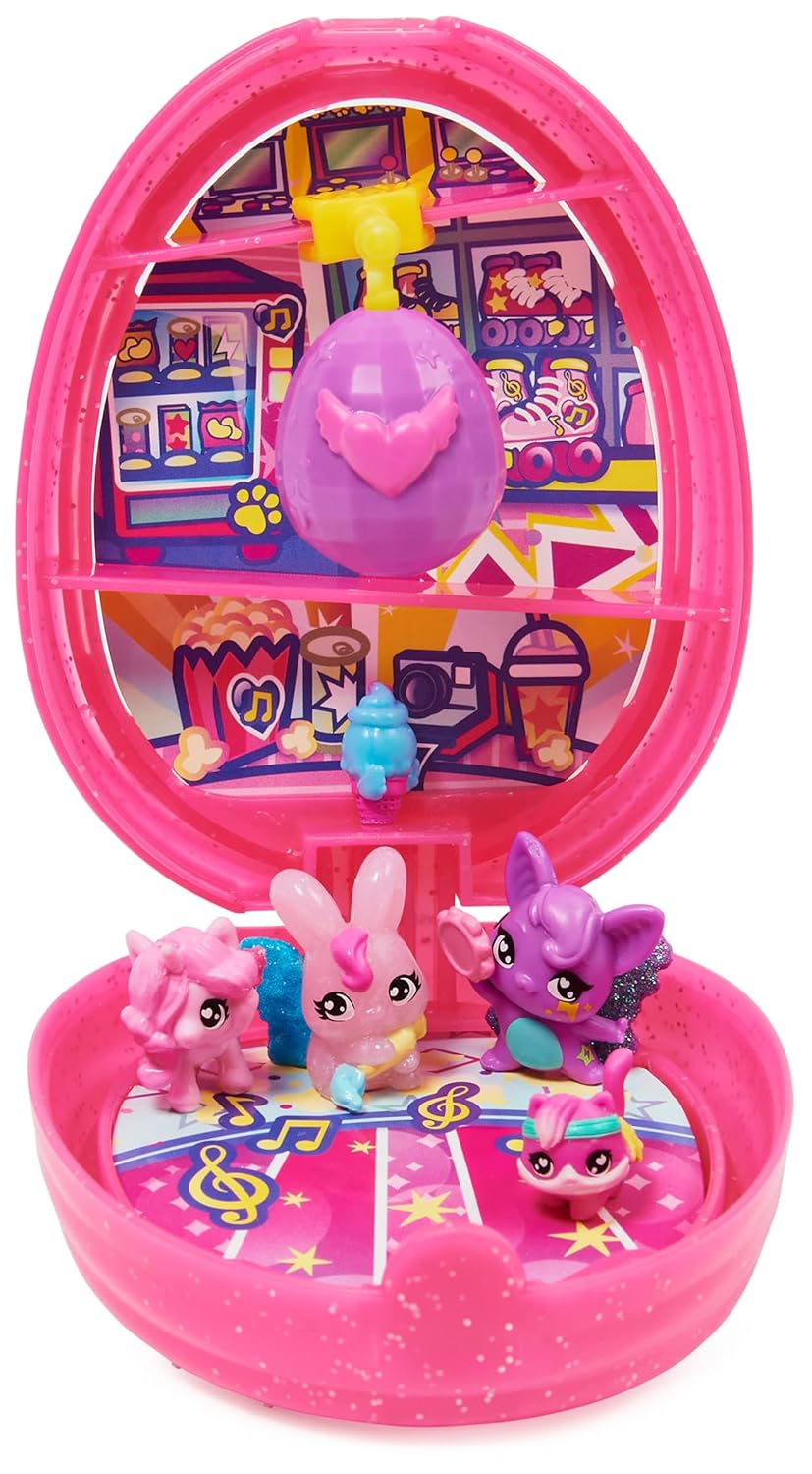 Hatchimals Playdate Pack, Game Box with 4 CollEGGtibles Figures and 2 Accessories, Toy for Girls from 5 Years