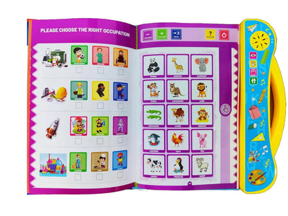 Study Book Intellectual Learning – Interactive Educational Toy for Kids 4+ with Phonics, Letters, Numbers & Animals