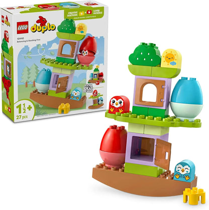 LEGO DUPLO 10440 My First Balancing & Stacking Tree, Educational Toys for 1.5 Plus Year Old Boys & Girls, Toddler Learning Set with 2 Bird Figures Encourages Creative Pla