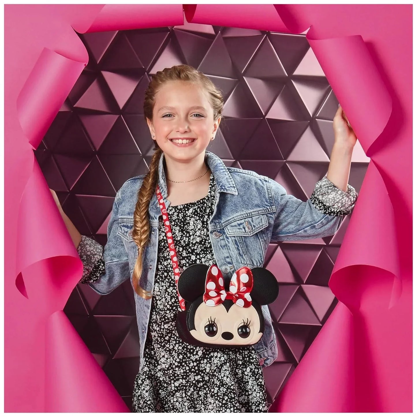 Purse Pets DIS Interactive Minnie Mouse – Plush Shoulder Bag Toy for Kids