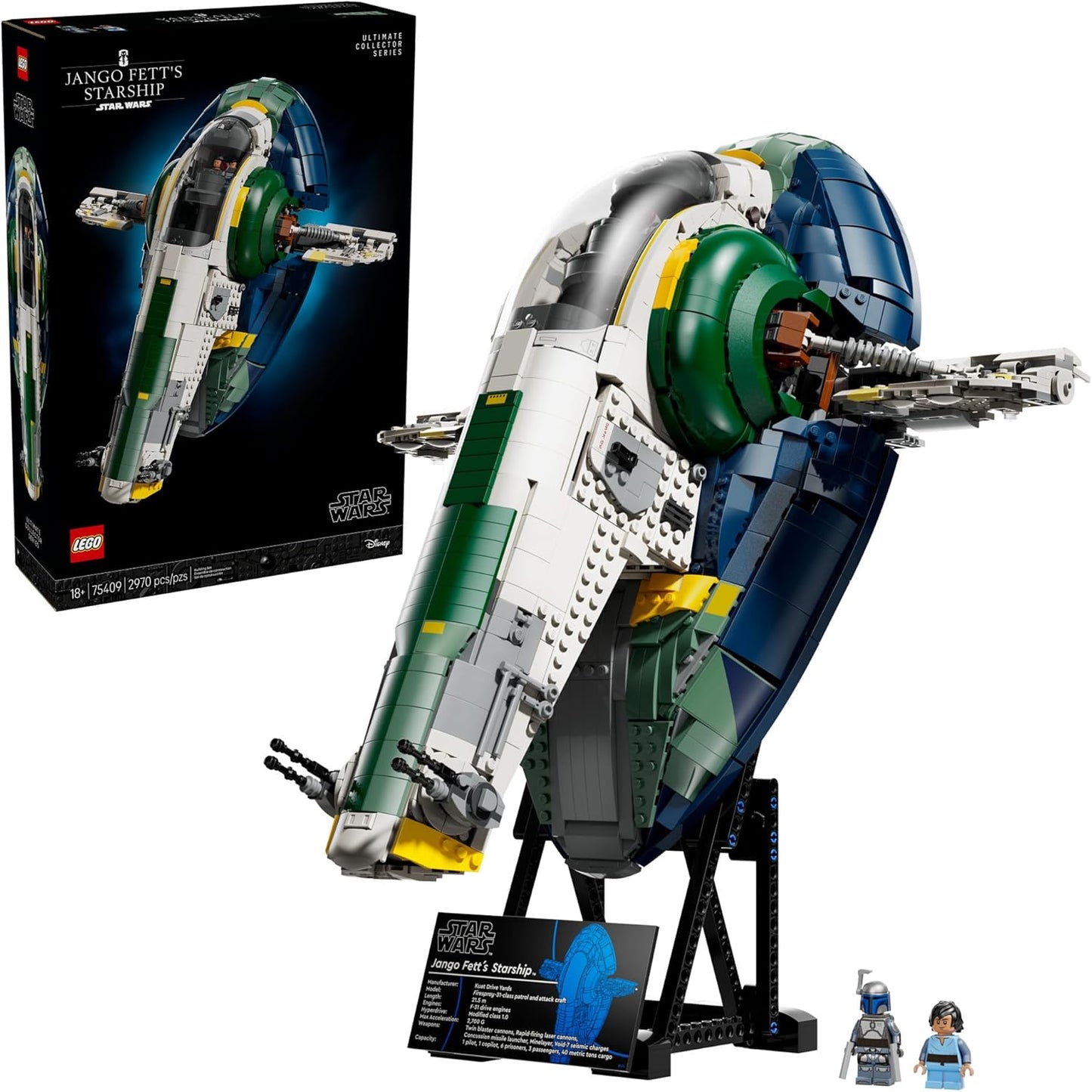 LEGO 75409 Star Wars Jango Fetts Firespray-Class Starship  Mini Build Collectible | Limited Edition Polybag Set